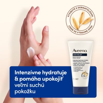 Aveeno SKIN RELIEF Hydratačný krém na ruky 75 ml – Obrázok 2