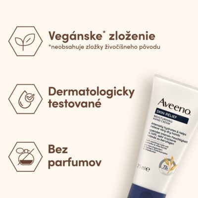 Aveeno SKIN RELIEF Hydratačný krém na ruky 75 ml – Obrázok 5