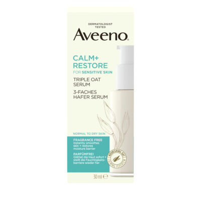 Aveeno CALM+RESTORE pleťové sérum s trojitým ovseným komplexom 30 ml – Obrázok 2