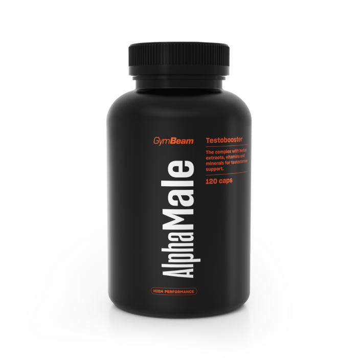 alphamale_orangeblack_1_ AlphaMale TestoBooster - GymBeam – Obrázok 1