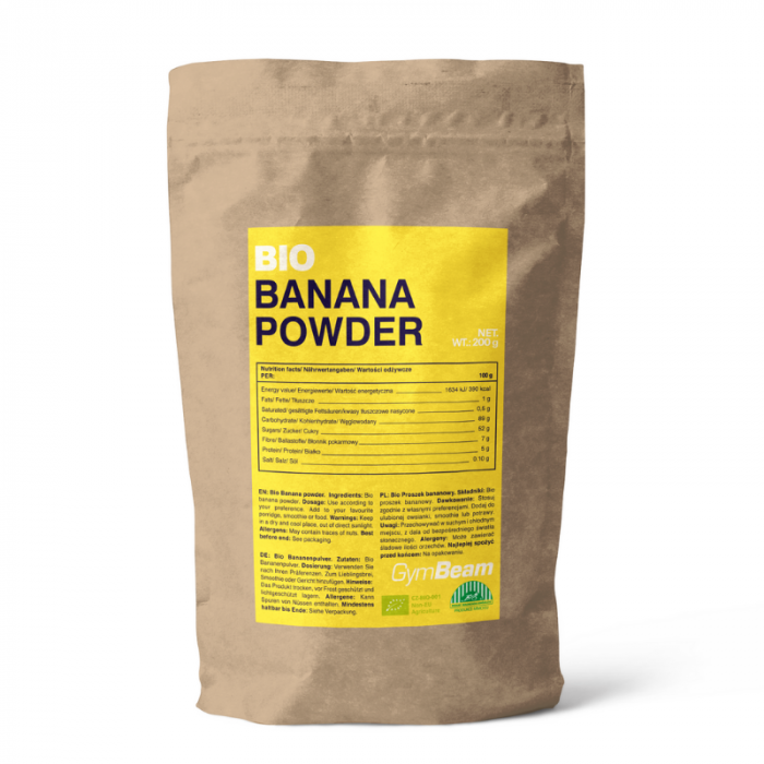 banana_powder BIO Banánový prášok 200 g - GymBeam – Obrázok 1