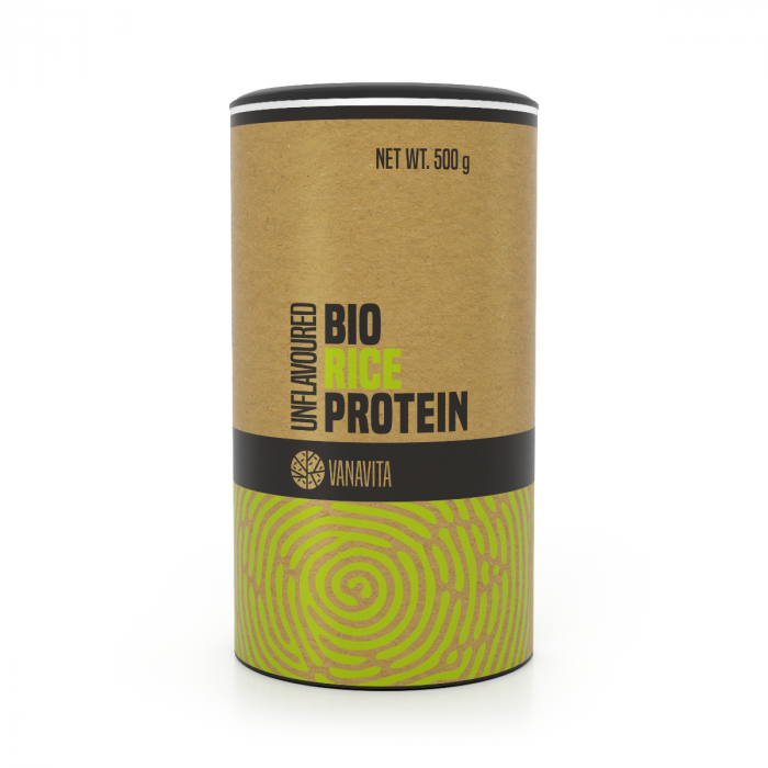 bio_rice_protein_unflavoured_500_g_vanavita BIO Ryžový proteín - VanaVita – Obrázok 1
