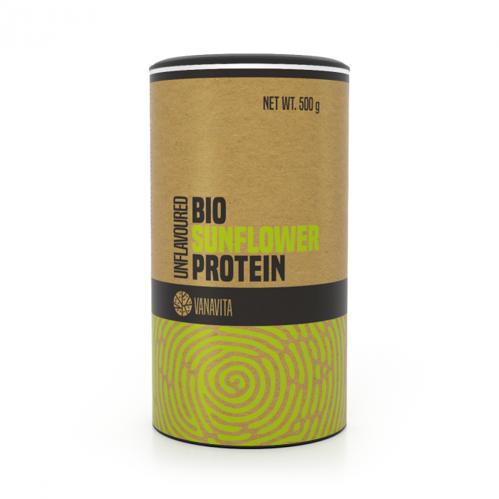 bio_sunflower_protein_unflavoured_500_g_vanavita BIO Slnečnicový proteín - VanaVita – Obrázok 1