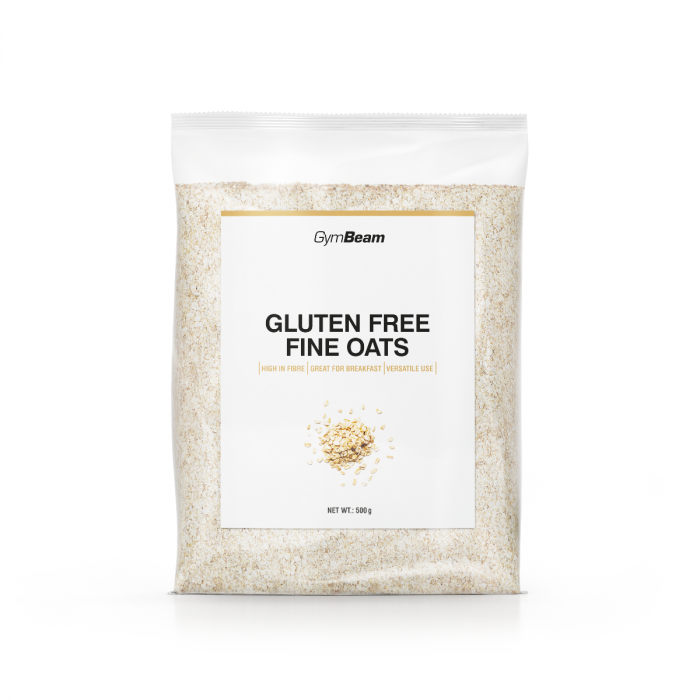 gluten_free_fine_oats_500_g_gymbeam Bezlepkové ovsené vločky jemné - GymBeam – Obrázok 1