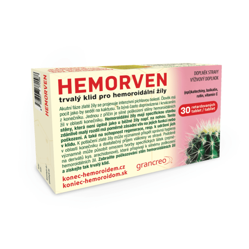 HEMORVEN 30 tabliet s predĺženým uvoľňovaním – Obrázok 1