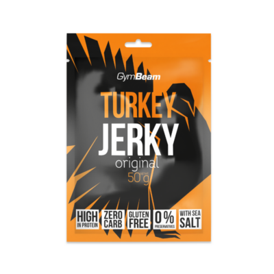 Sušené mäso Turkey Jerky - GymBeam – Obrázok 2