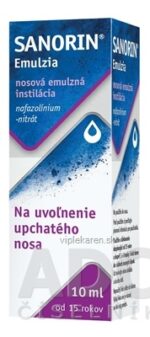 SANORIN emulzia nosová instilácia 10 ml – Obrázok 2