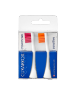 CURAPROX HYDROSONIC SENSITIVE náhradná hlavica, magenta + oranžová 2 ks