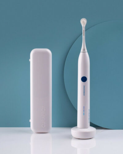 CURAPROX Hydrosonická kefka EASY + náhradná hlavica SENSITIVE 2 ks – Obrázok 5