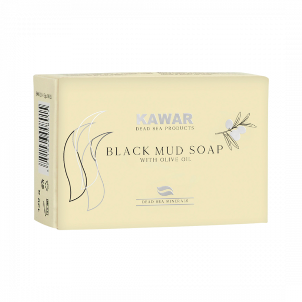 KAWAR Mydlo s obsahom čierneho bahna z Mŕtveho mora 120 g – Obrázok 1