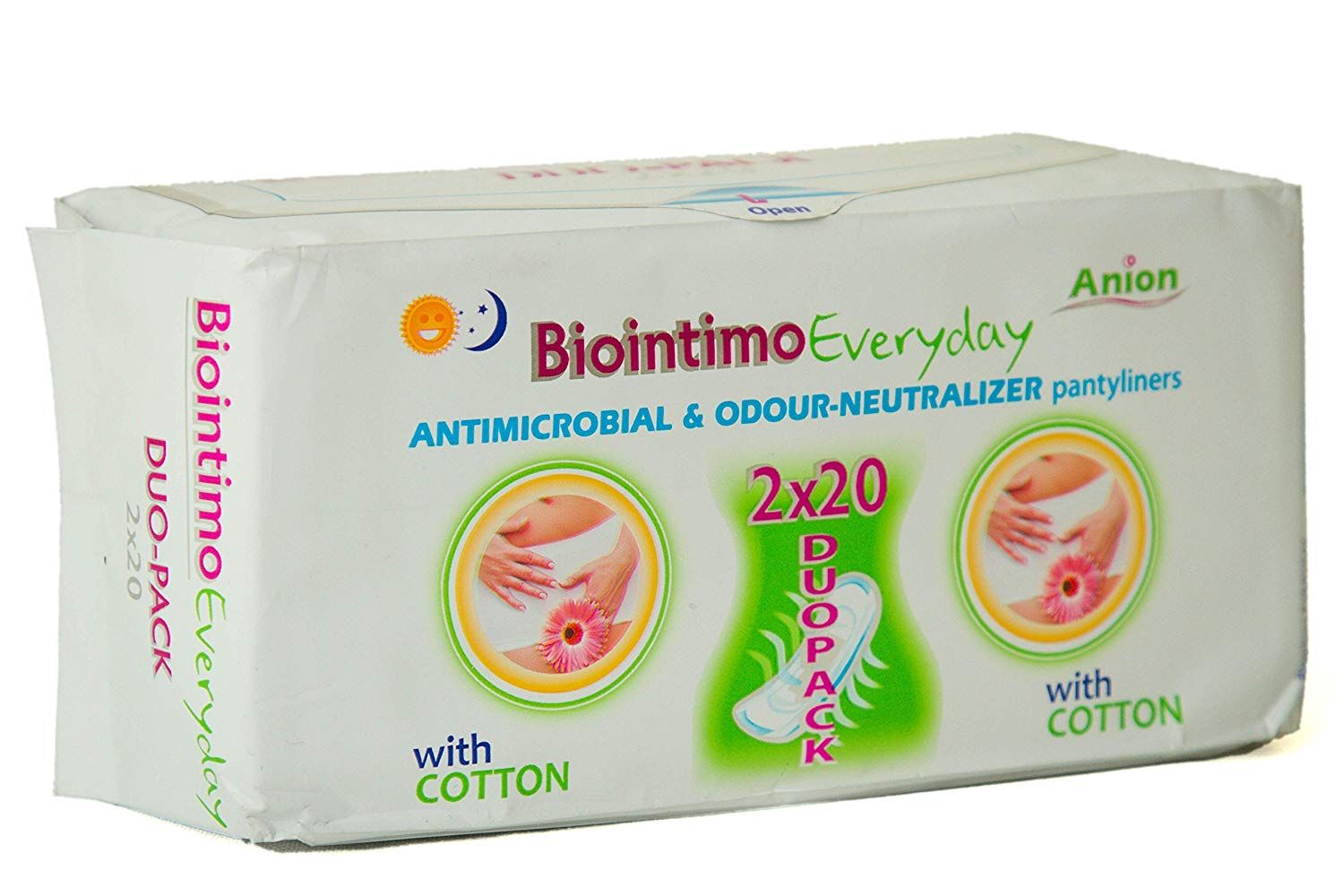 Biointimo Anion aniónové slipové hygienické vložky 2x20 ks DUOPACK – Obrázok 1