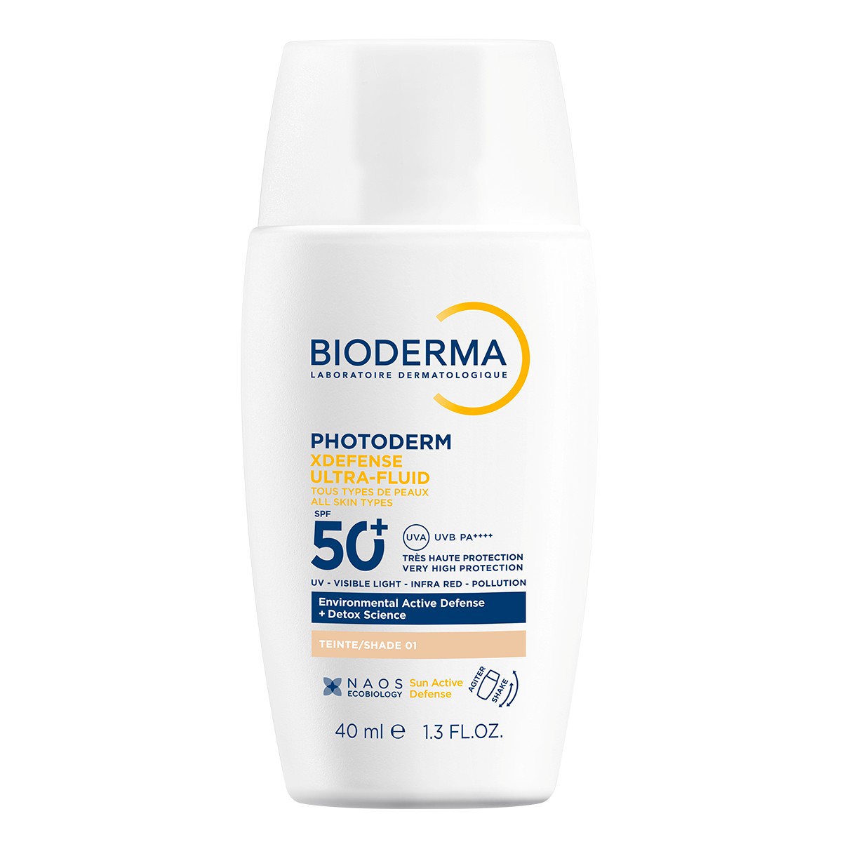 3701129813621_Photoderm_Xdefense_velmi_svetly_SPF50+_40ml_1_produktova_fotka_SK BIODERMA Photoderm XDefense Ultra fluid SPF 50+ veľmi svetlý 40 ml – Obrázok 1