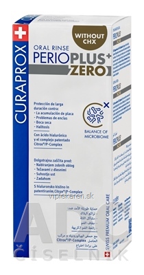 mg3afh0_400x400 CURAPROX Perio Plus ZERO ústna voda bez chlórhexidínu, s Citroxom a kyselinou hyalurónovou 1x200 ml – Obrázok 1