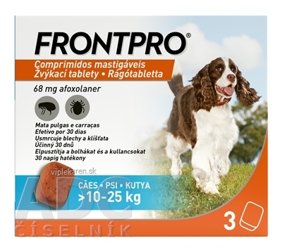 dwfe5b0_400x400 FRONTPRO 68 mg žuvacie tablety pre psy (10 - 25 kg) 1x3 ks – Obrázok 1