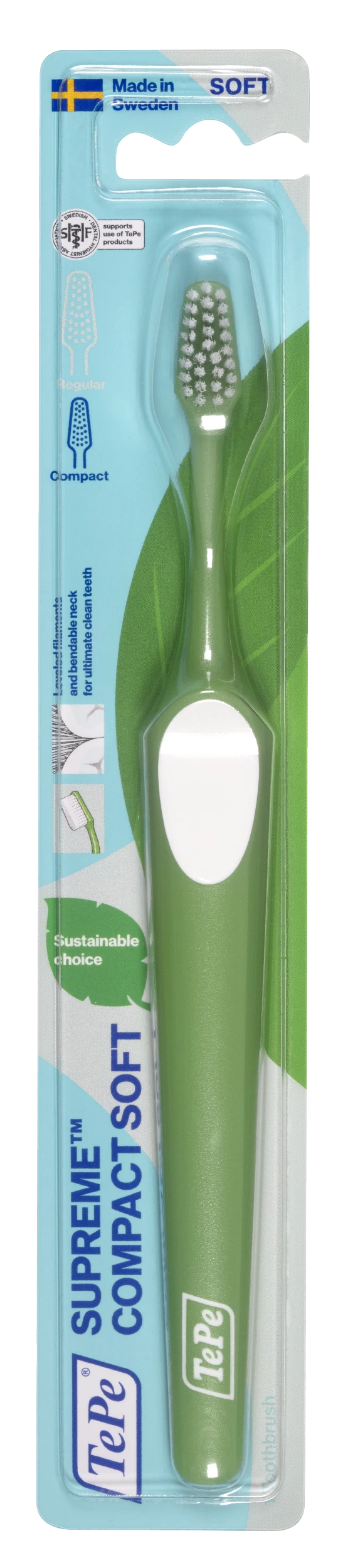 TePe SUPREME COMPACT SOFT zubná kefka 1 ks – Obrázok 1