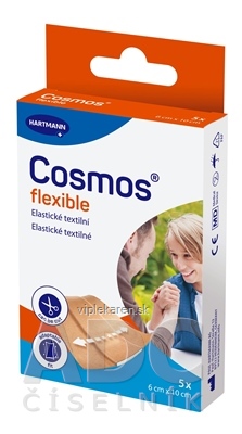 42qvl30_400x400 Cosmos Flexible elastická textilná náplasť na rany 6 cm x 10 cm 5 ks – Obrázok 1