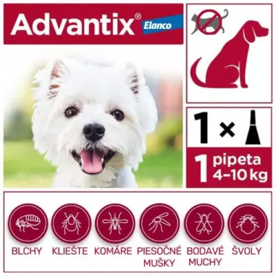 Advantix Spot-on pre psy 4 - 10 kg 1x1 ml – Obrázok 8