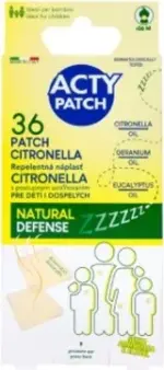 ACTYPATCH REPELENTNÁ NÁPLASŤ CITRONELLA s postupným uvoľňovaním 1x36 ks