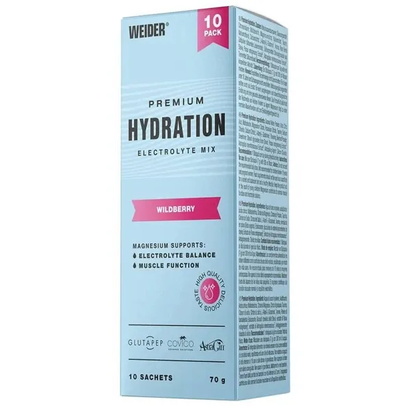 -1406918177 WEIDER PREMIUM Hydration sticks lesné ovocie 10x7 g – Obrázok 1