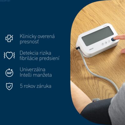 OMRON M3 Comfort Afib tlakomer na rameno + adaptér – Obrázok 3