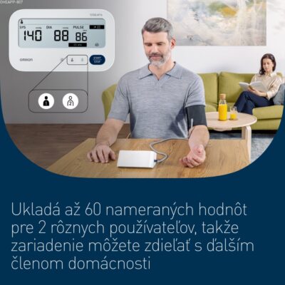 OMRON M3 Comfort Afib tlakomer na rameno + adaptér – Obrázok 6