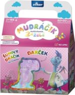 Vitar MUDRÁČIK multivitamín želé 2x50 ks + darček: šumivý dráčik, pre dievča – Obrázok 3