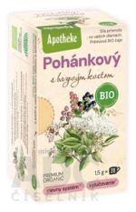 APOTHEKE BIO POHÁNKOVÝ ČAJ bylinná zmes v nálevových vreckách 20x1,5 g (30 g) – Obrázok 2