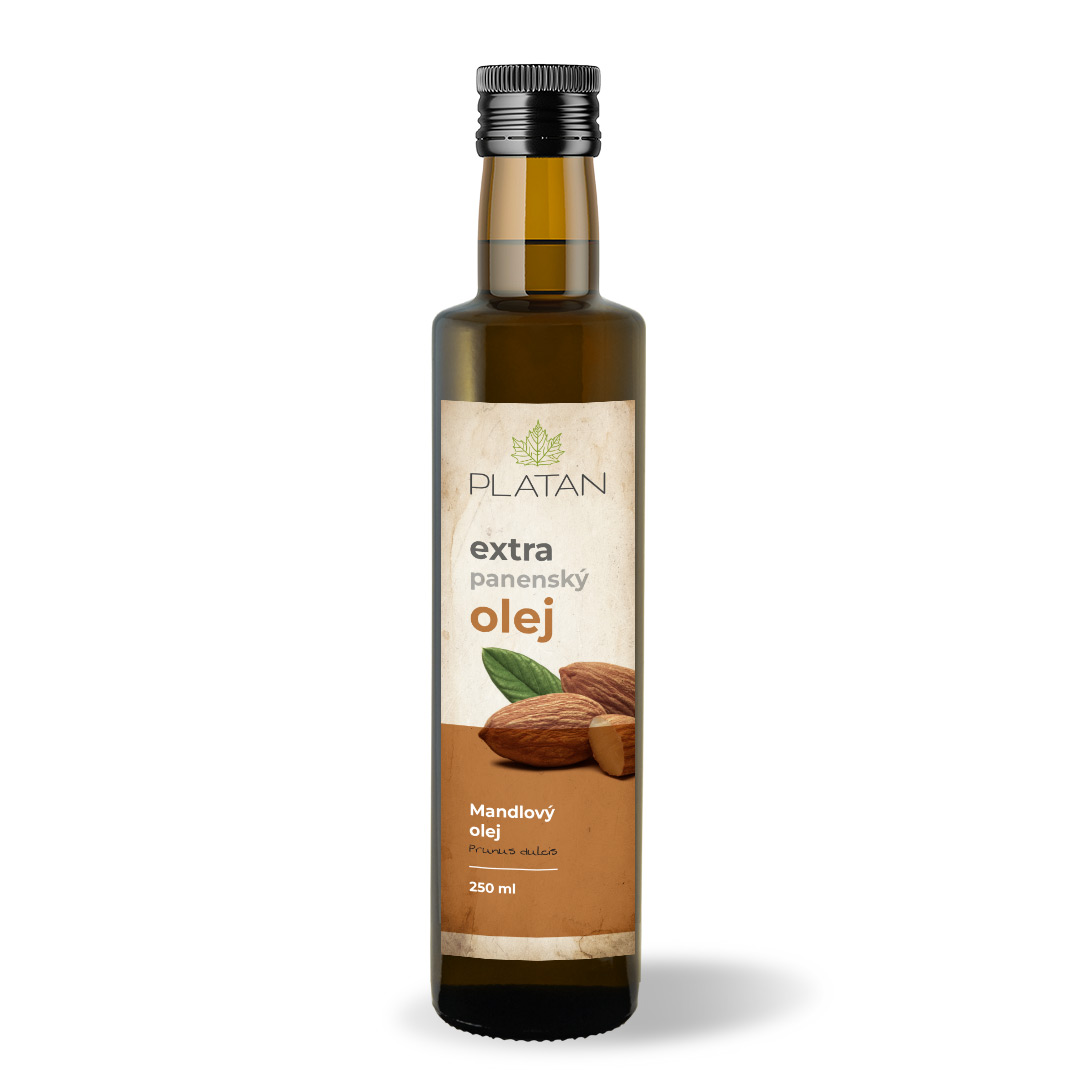 PLATAN Mandľový extra panenský olej 250 ml – Obrázok 1