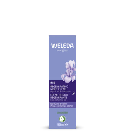 WELEDA Hydratačný a regeneračný nočný krém Kosatec 30 ml – Obrázok 2