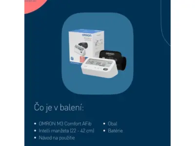 OMRON M3 Comfort Afib tlakomer na rameno – Obrázok 3