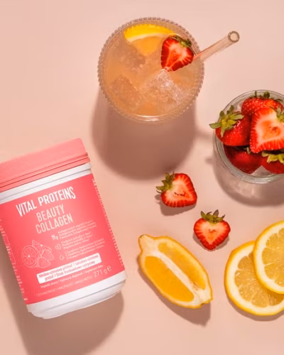 VITAL PROTEINS BEAUTY COLLAGEN prášok na prípravu nápoja, jahodovo-citrónová príchuť 271 g – Obrázok 2